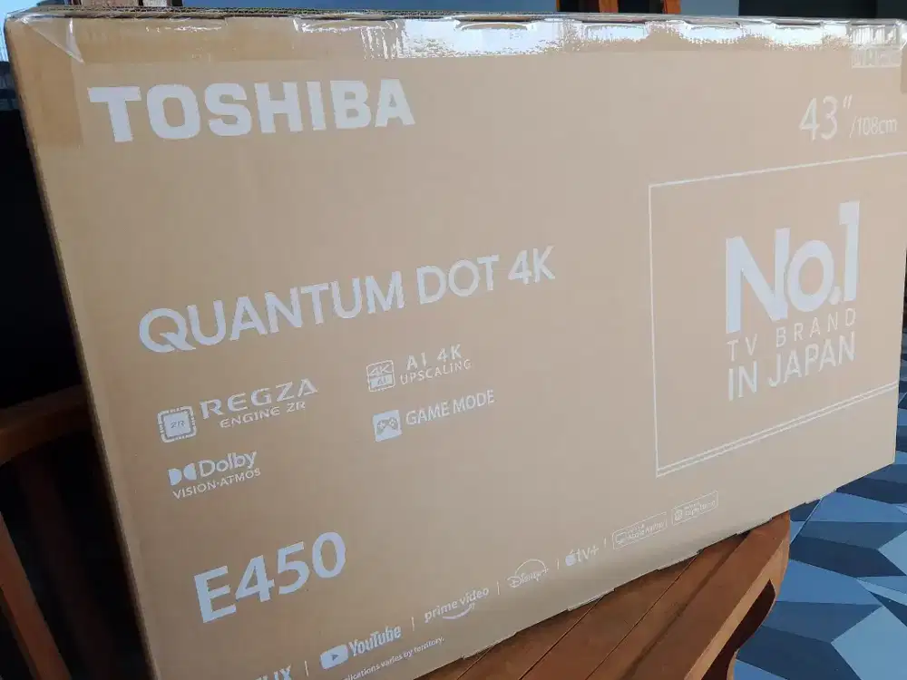 Toshiba QLED 4K smart tv 43 inch 43E45