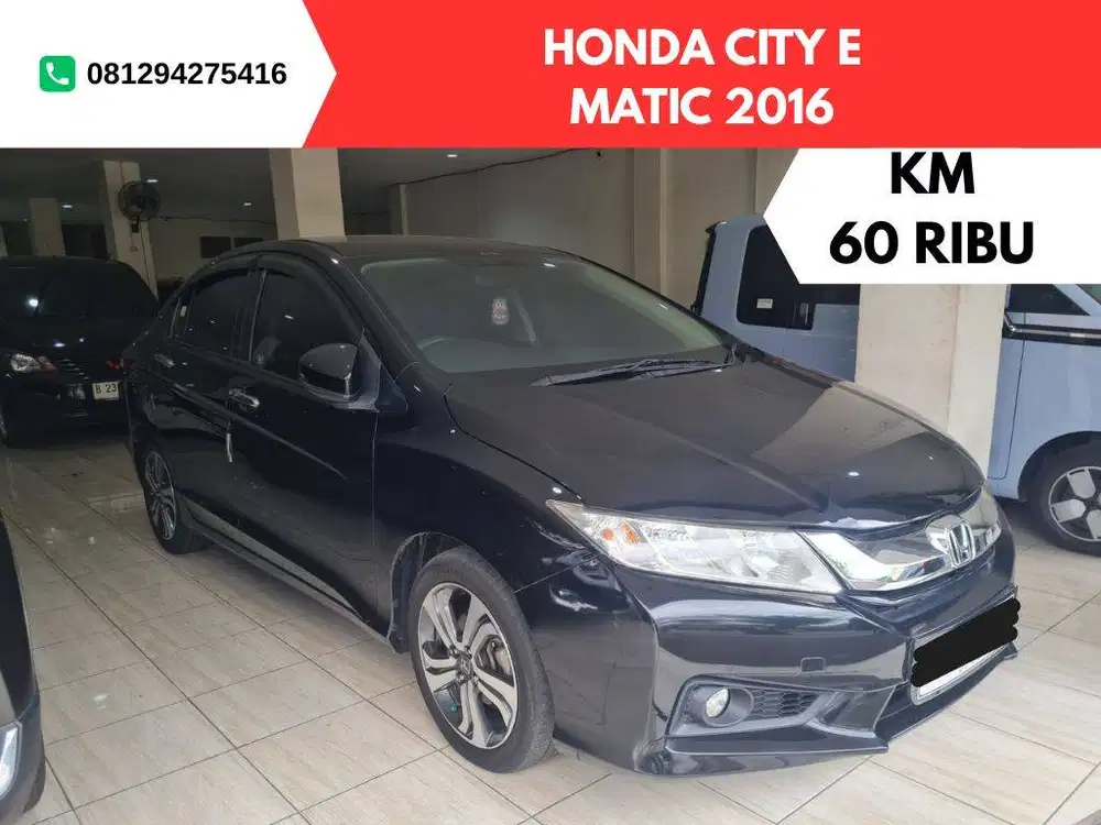 KM 60 RIBU Honda City E MATIC 2016