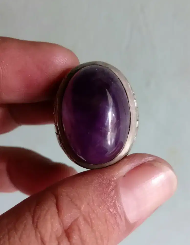 Batu cincin kecubung ungu/ulung natural