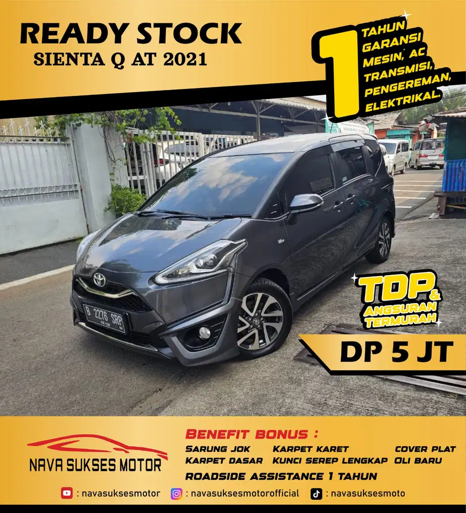 TDP 5 JUTA - SIENTA Q AT 2021