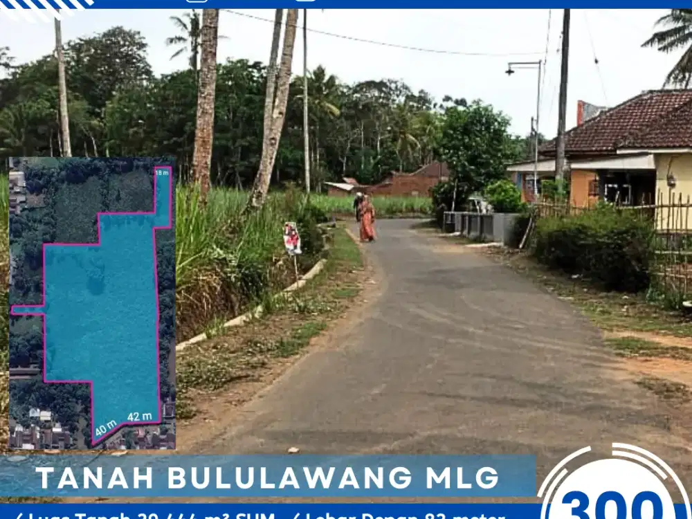 TANAH LUAS 3 HEKTAR MALANG BULULAWANG COCOK UNTUK PERUMAHAN