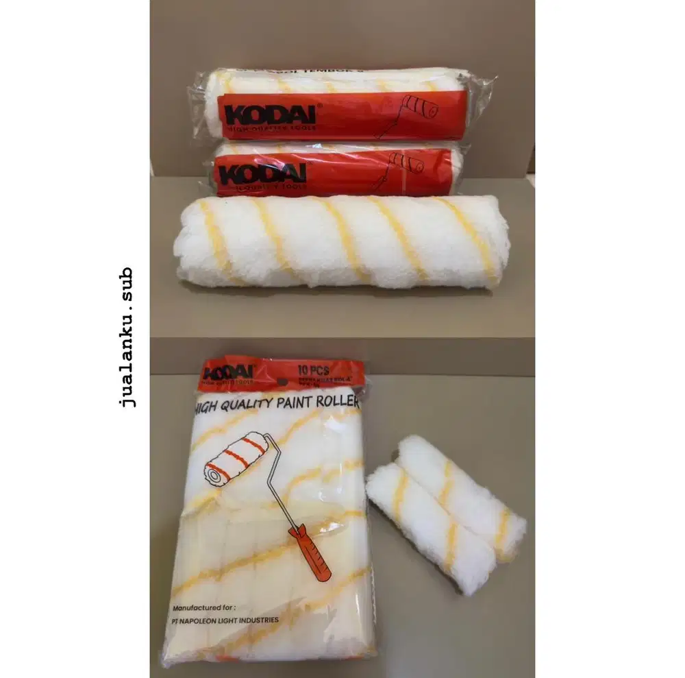 JUAL REFILL KUAS ROLL CAT KAPAL 4 KUAS ROLL CAT TEMBOK 9