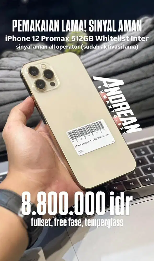 Second Iphone 12 Promax 512gb Permanen