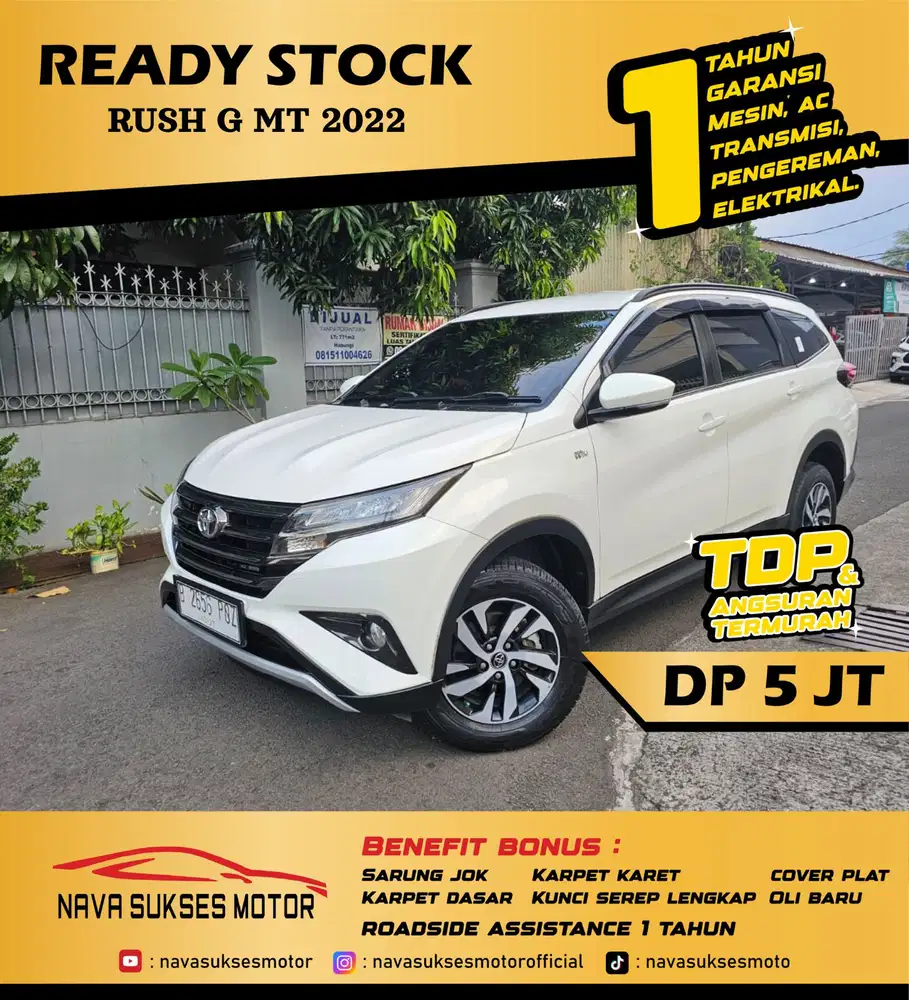 TDP 5 JUTA - RUSH G MT 2022