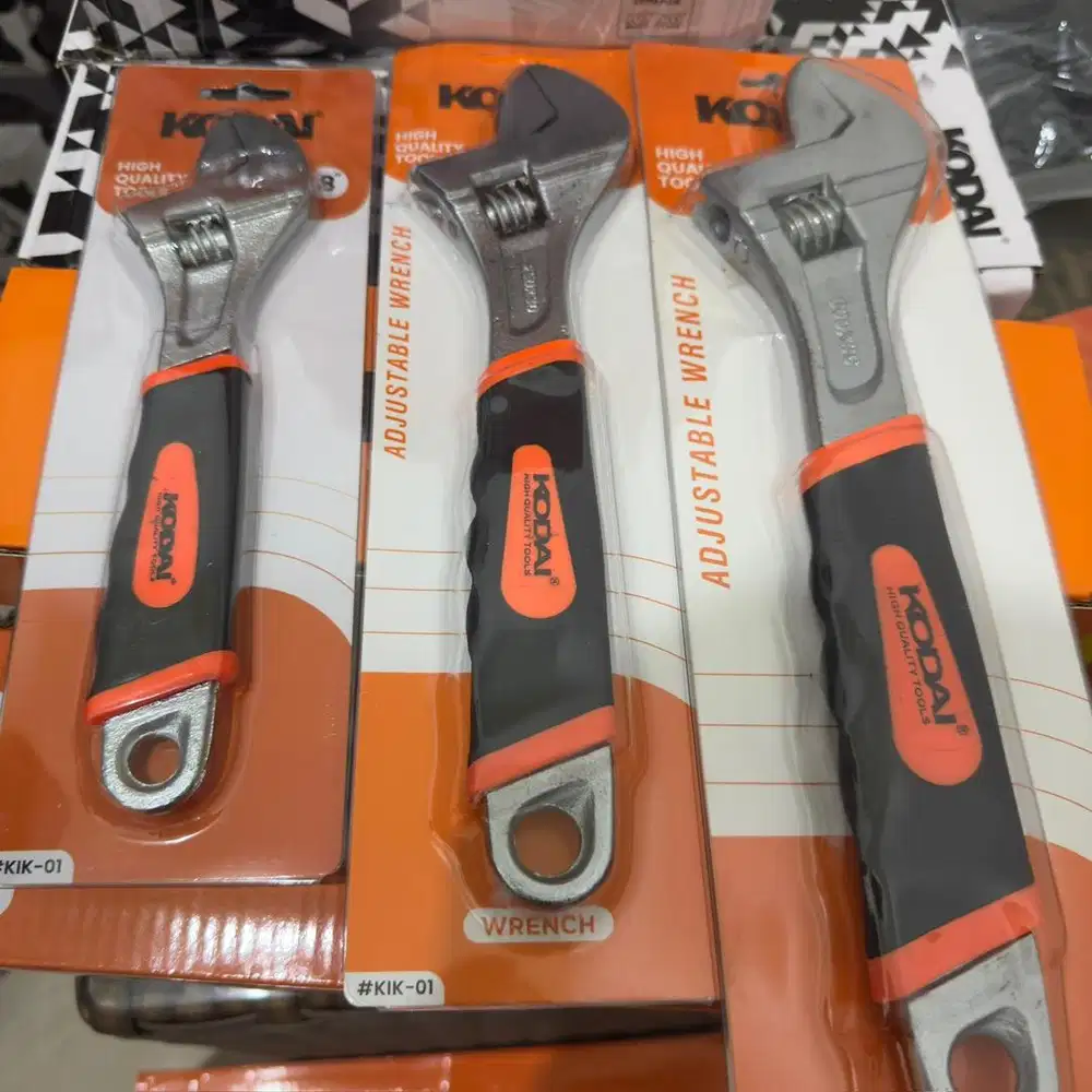 JUAL KUNCI INGGRIS GAGANG KARET ADJUSTABLE WRENCH 8 10 12