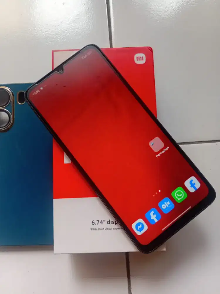 Xiaomi redmi 13c nfc ram 6gb+4/128gb lengkap mulus segel bonus