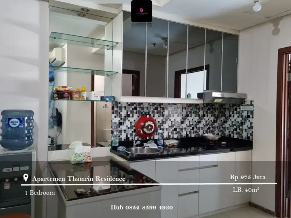 DIjual Apartement Thamrin Residence Mid Floor 1BR Full Furnished