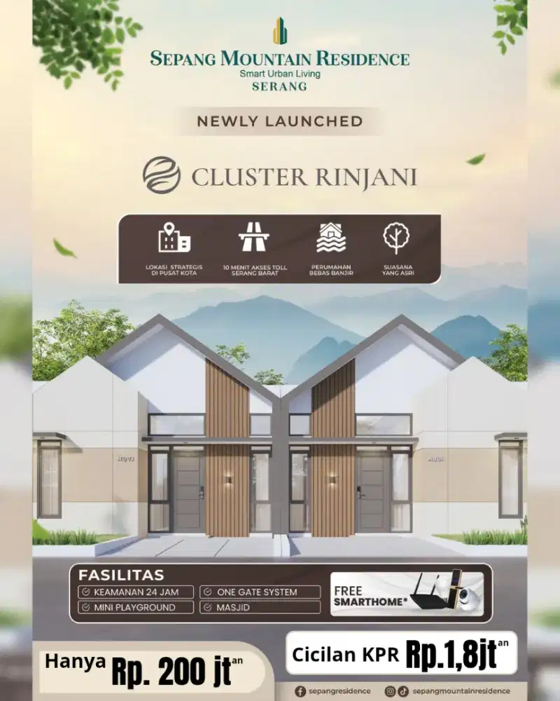 Rumah Cluster Di kota Serang