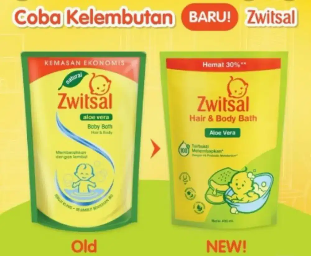 Switzal Hair & Body Aloevera ukuran 400ml x 2