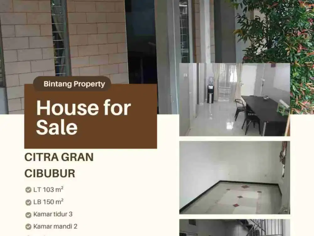 Rumah MURAH di CitraGrand Cibubur CBD