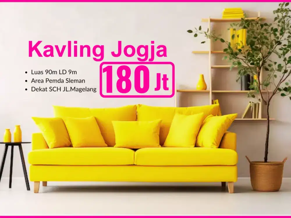 Unit Terbatas, Tanah Dekat Pasar Sleman Jalan Magelang Harga 180 Jt