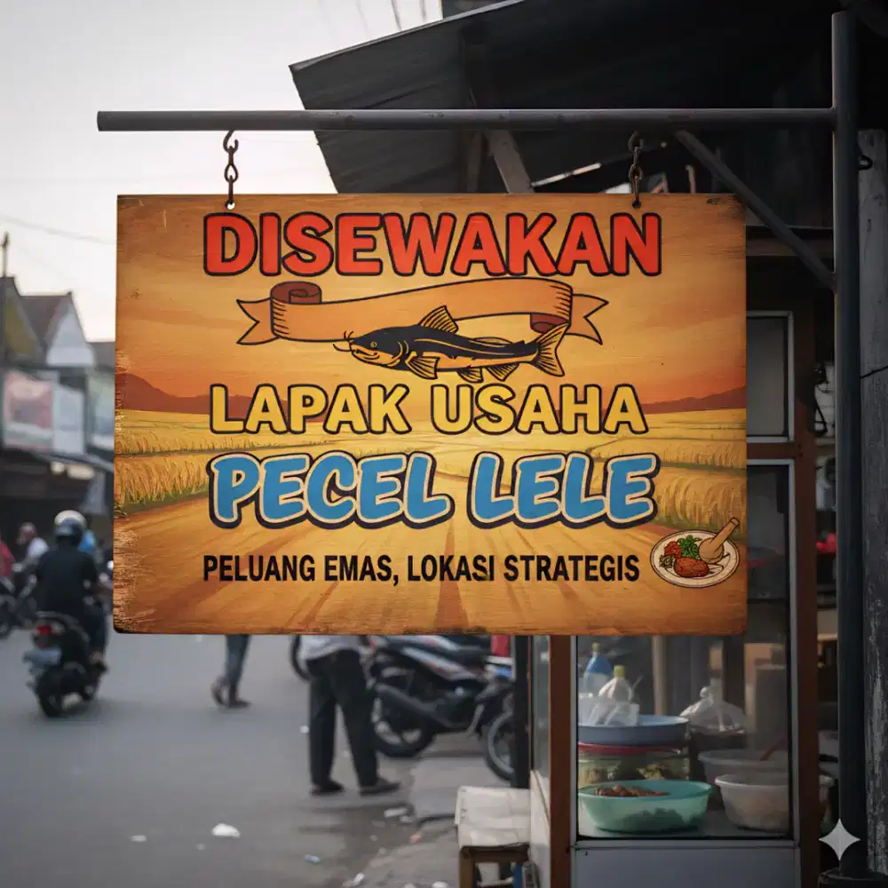 DISEWAKAN DAGANGAN PECEL LELE