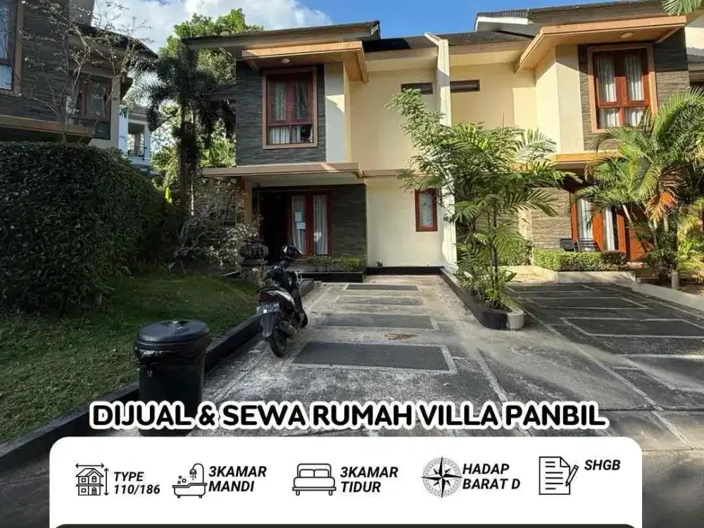 Dijual Dan sewa rumah villa panbil