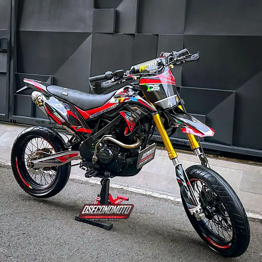 KLX 150 SUPERMOTO‼️FULL UPGRADE SIAP TOURING TRABAS RALLY