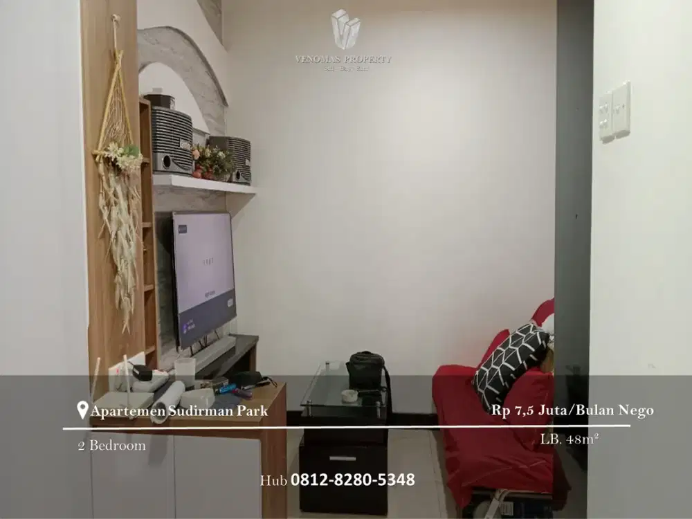 Disewakan Apartement Sudirman Park 2BR Full Furnished Lantai Tinggi