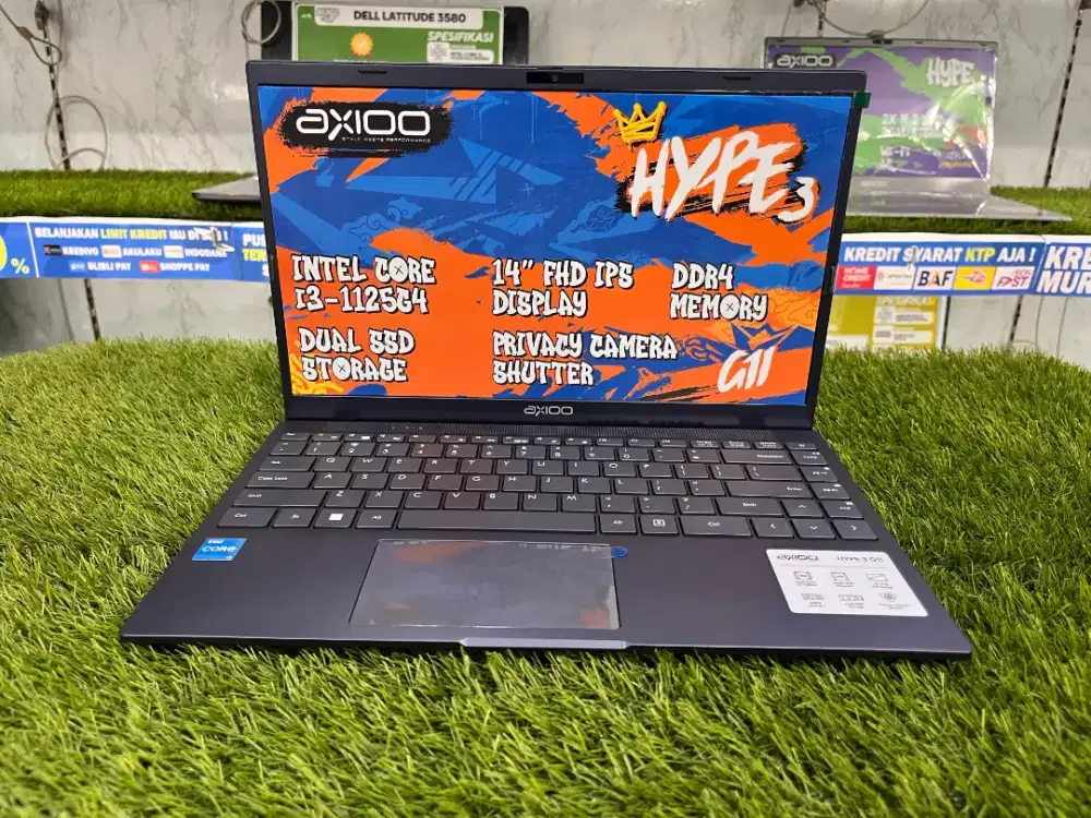 LAPTOP AXIOO HYPE 3 NEW COCOK UNTUK EDITING RINGAN BISA KREDIT DP 0