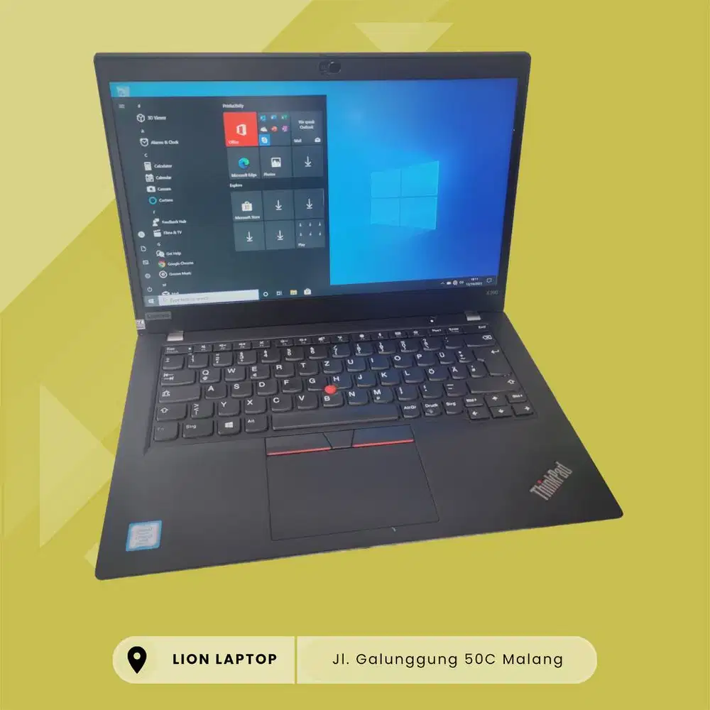 RAM 16GB SSD 256GB Core i5 Gen 8 Slim Lenovo Thinkpad X390 [01|11]