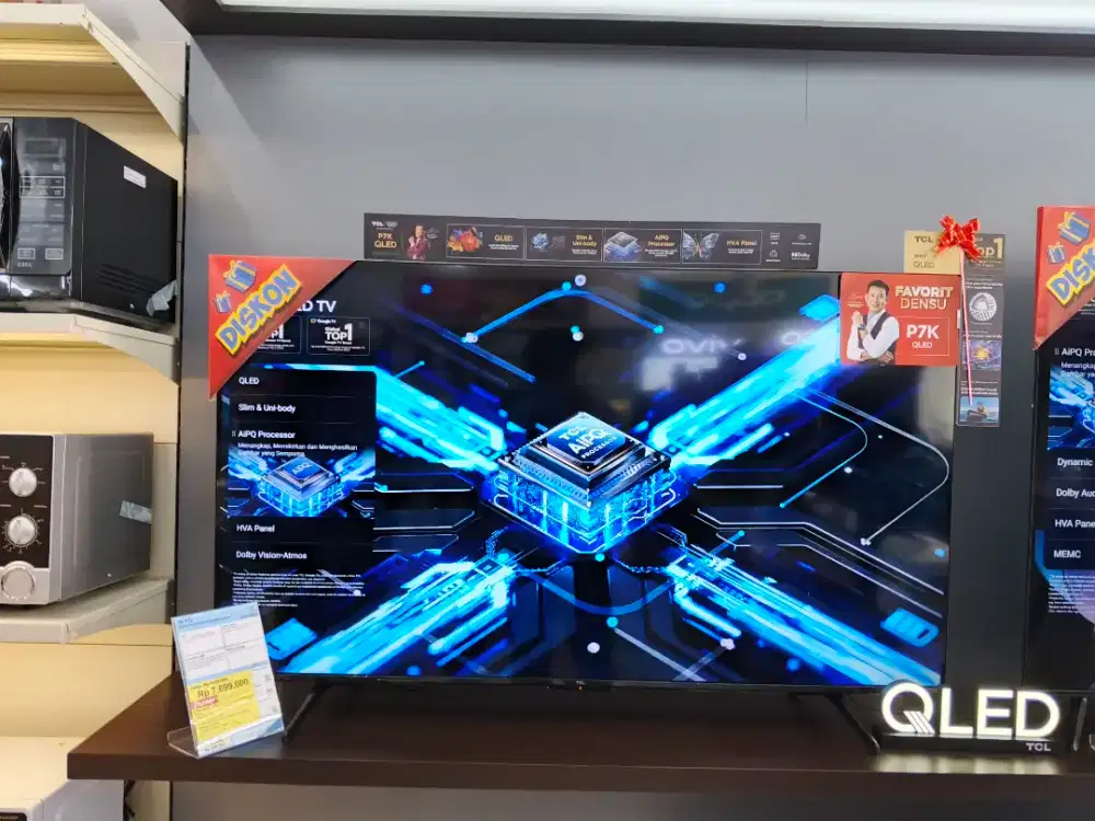 TV TCL 55 INCH 4K UHD QLED GOOGLE TV