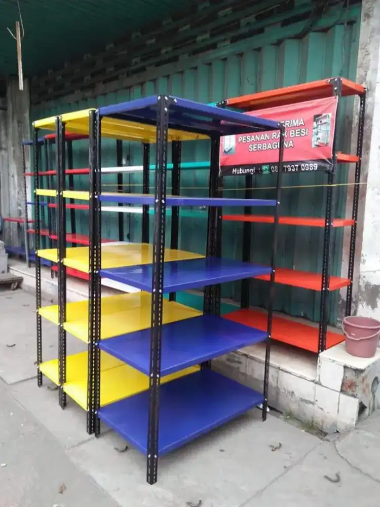 Rak gudang rak besi rak siku-siku