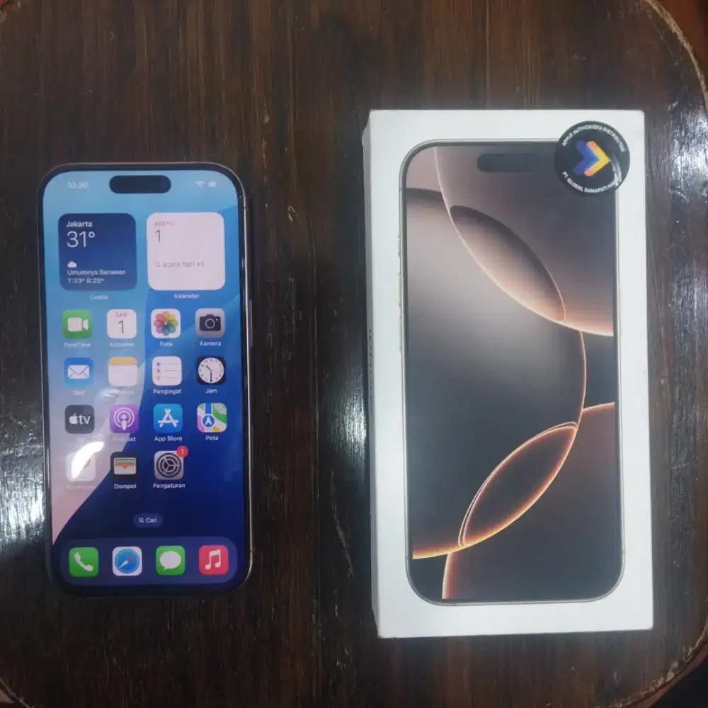 iPhone 16 Pro 128GB Resmi Desert