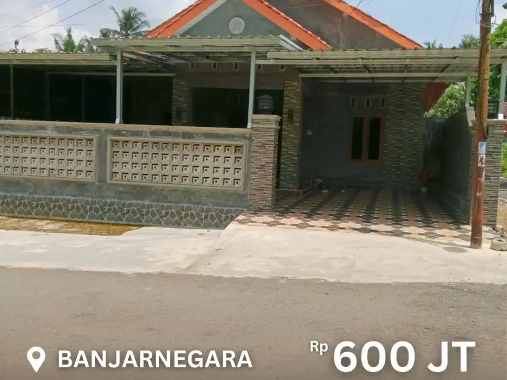 Dijual Cepat Rumah Siap Huni Full Kanopi dan Teras Luas di Banjarnegara