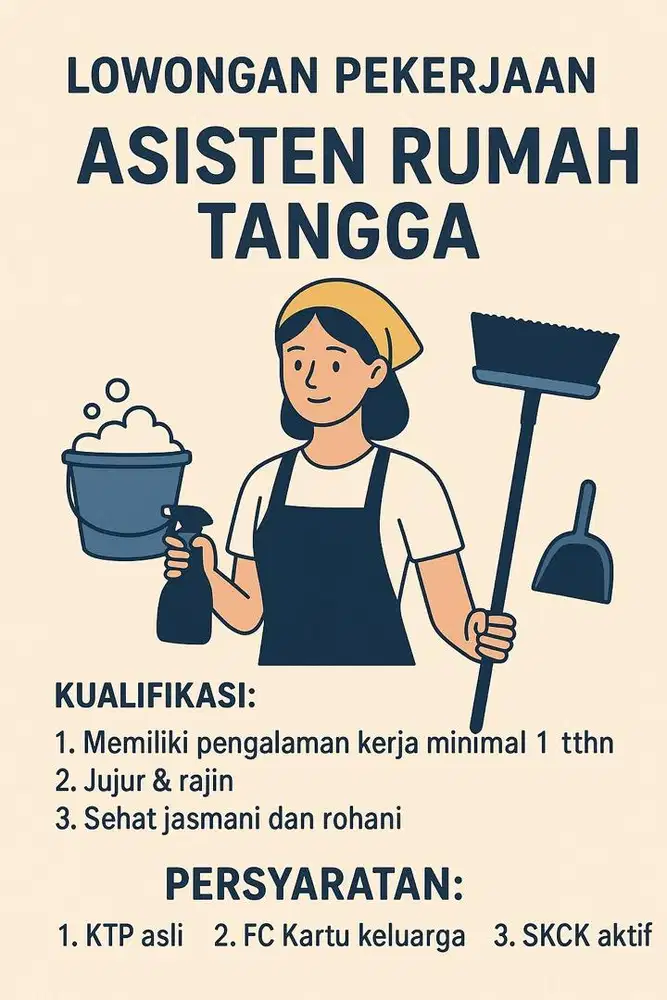 Lowongan ART (nginap)