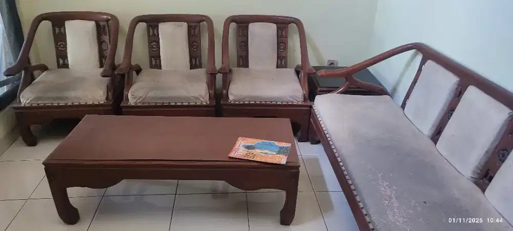 DiJual Meja Tamu & Meja Makan Jati