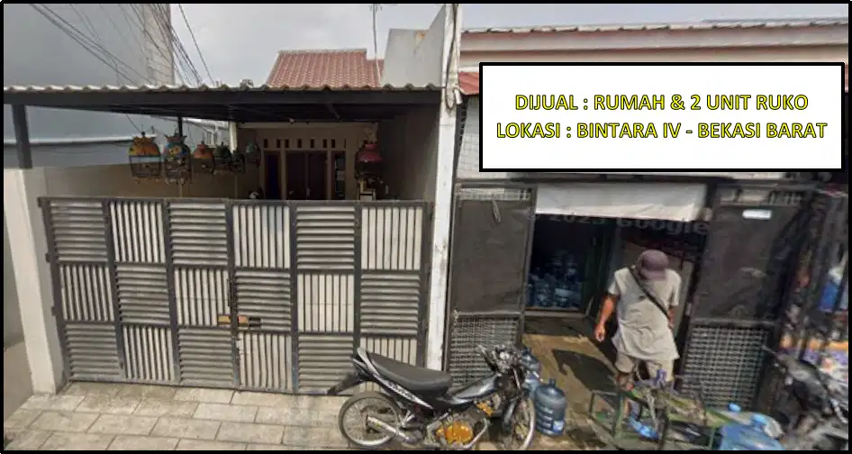 DIJUAL : RUMAH & 2 UNIT RUKO DI BINTARA