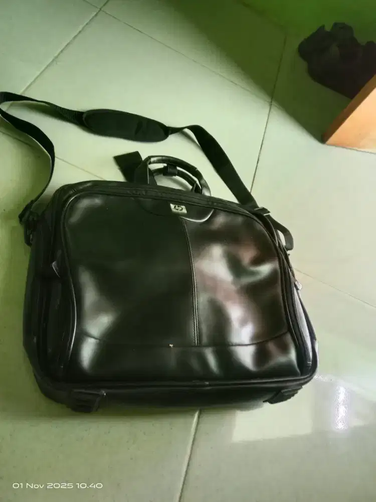 Tas laptop hp bahan kulit