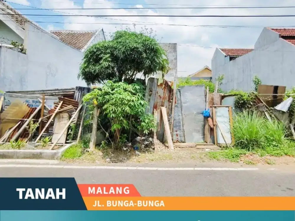 Harga BU Dijual Tanah Cocok Untuk Kos di Bunga Bunga Suhat Malang