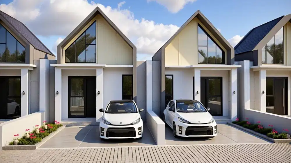 RUMAH SCANDINAVIAN 300 JT-AN DEKAT JL MEDARI DAN IBARBO PARK JOGJA