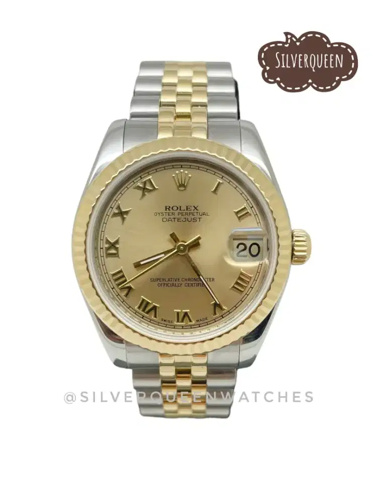 Rolex Boysize 178273 Champagne Romawi