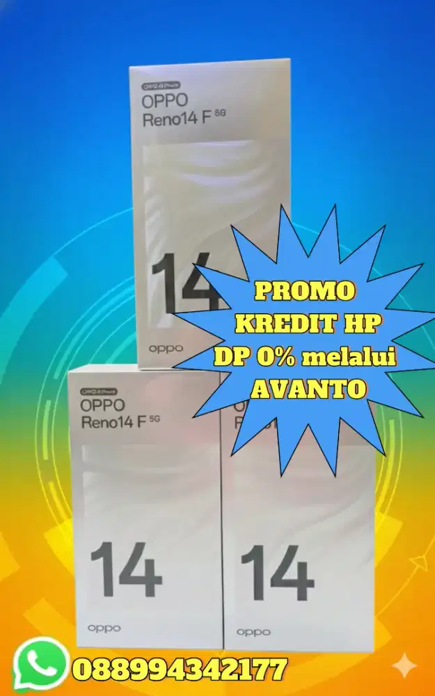 Promo kredit hp DP 0% melalui AVANTO