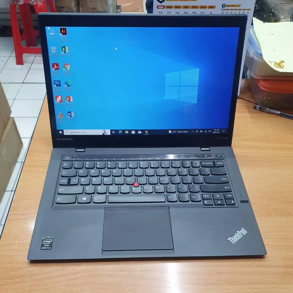 Laptop Merk Lenovo Thinkpad x1 carbon 2nd intel core i7 GEN 4 DL-MRG