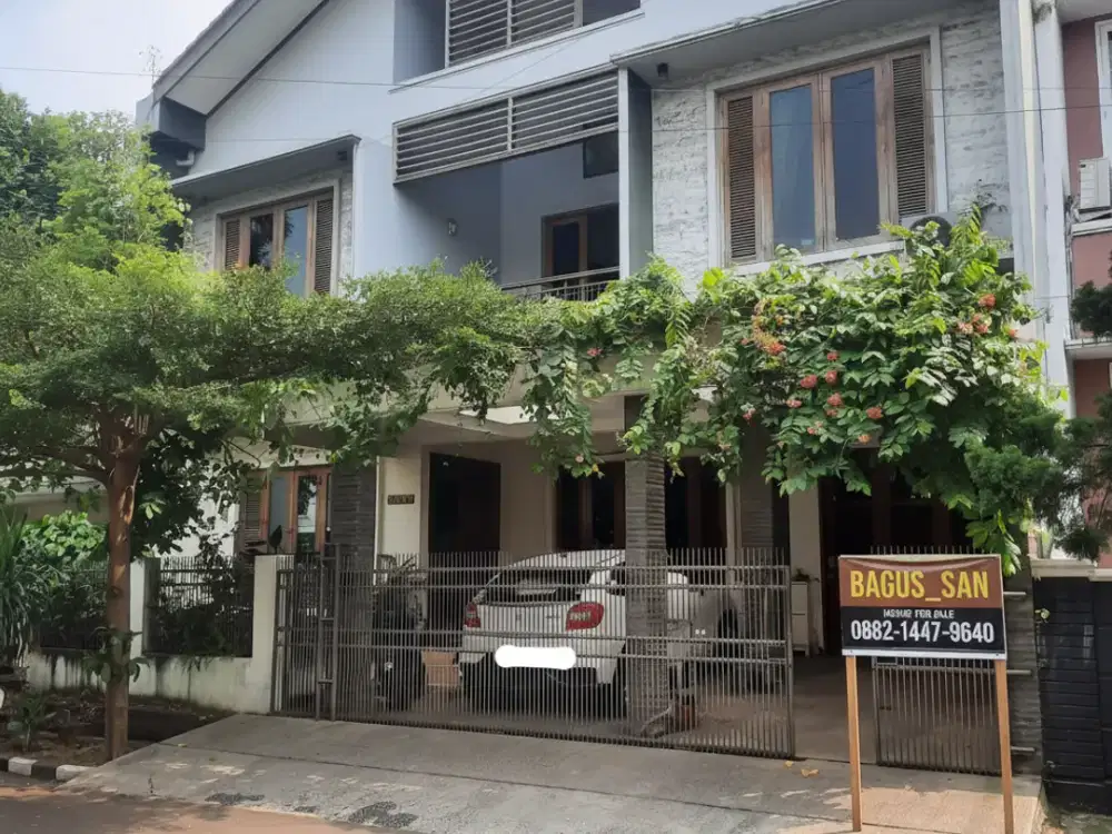 HOT SALE Rumah  Asri Siap Huni Luas 200 M Dalam Cluster Bintaro Jaya Sektor 9