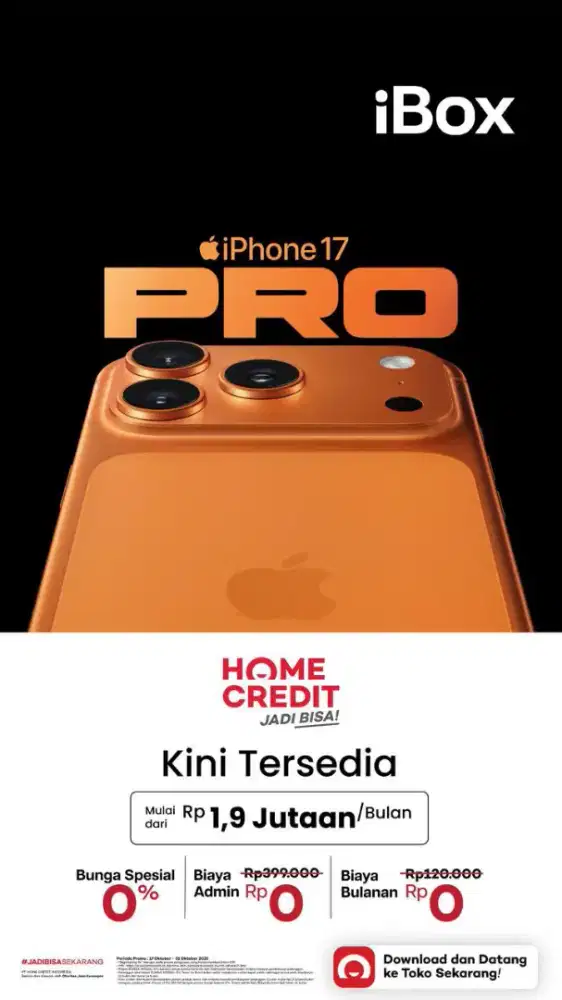 IPHONE 17 PRO CICILAN MULAI 1 JUTAAN