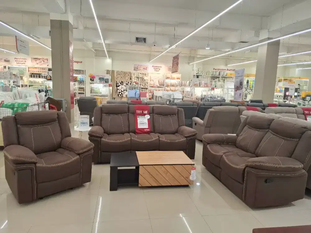 BARU SOFA SET RECLINER MEWAH BISA CICIL 0%