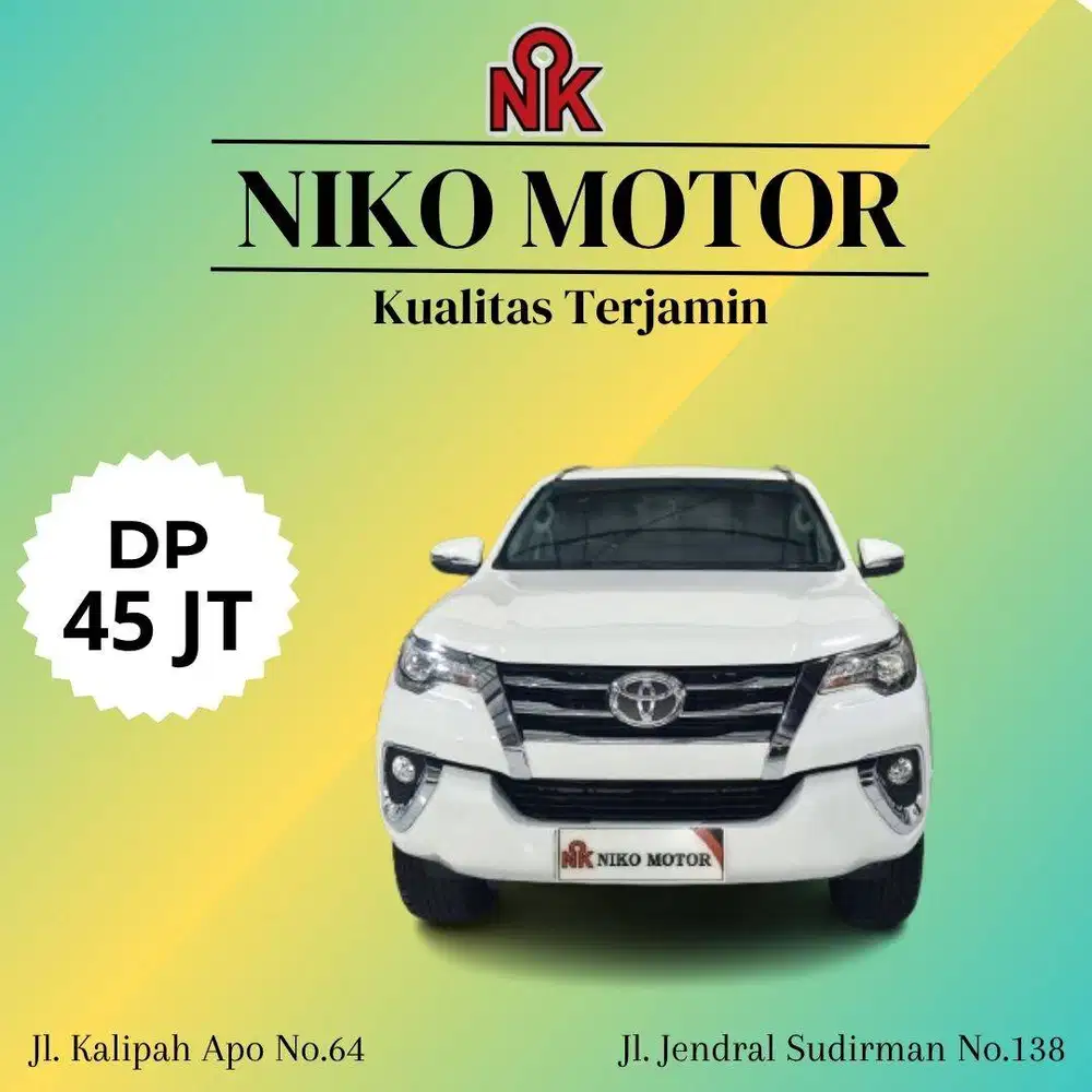 (ANTIK KM65RB) FORTUNER 2.4 VRZ DOUBLE DISC 2017 AT :2016|2018