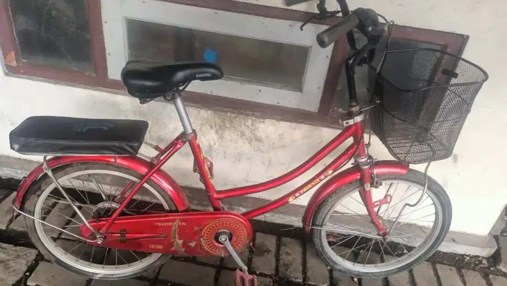 Sepeda mini phonik uk20 rem pakem siap pakai