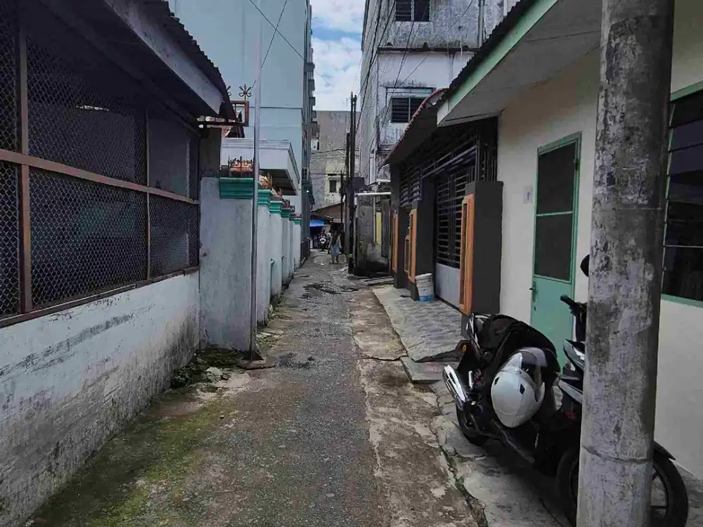 jual rumah petak inti kota, daerah sukaraja, katamso, dekat pasar warni, harga murah.