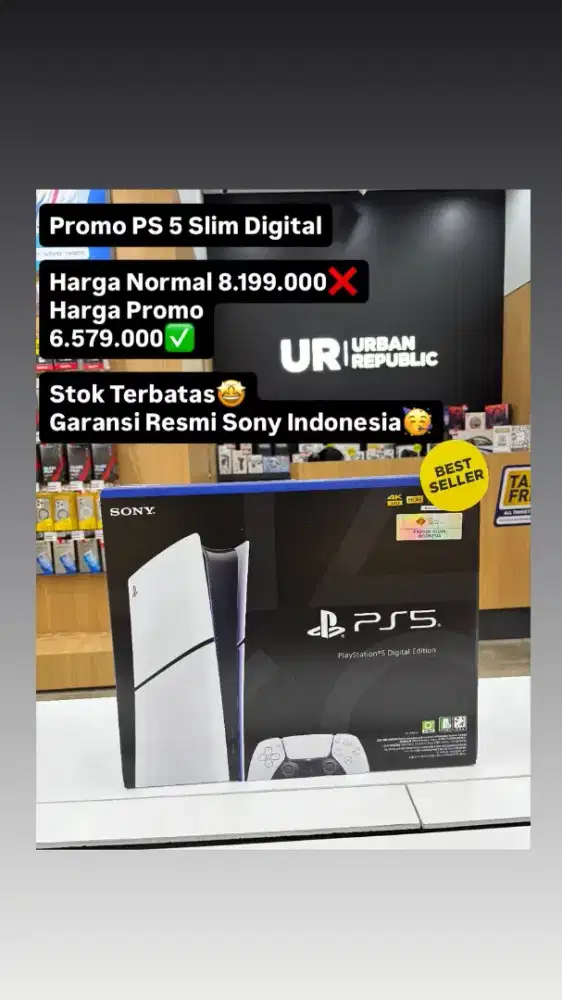 PS 5 SLIM DISK Garansi Resmi