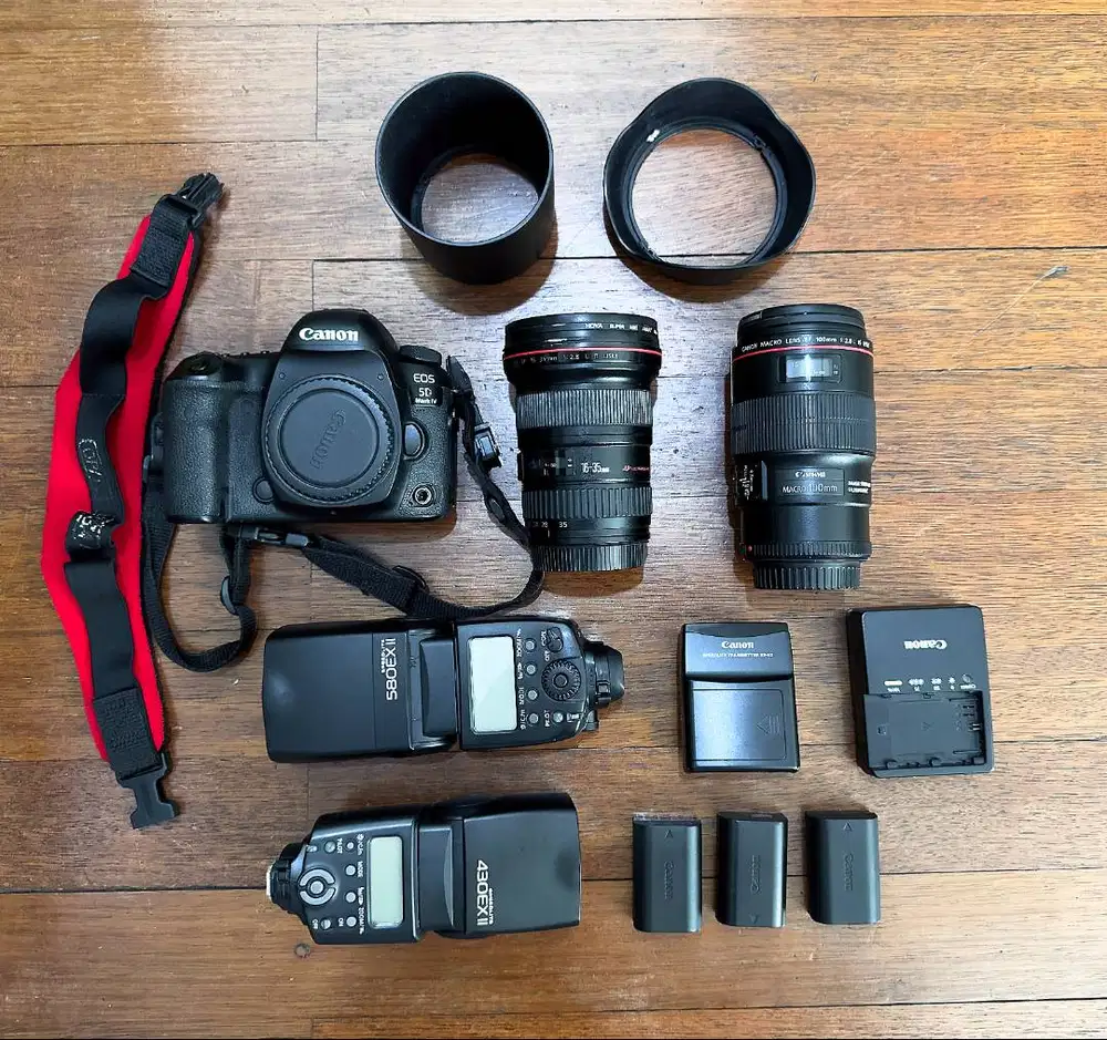 jual kamera canon 5D mark IV bekas beserta lensa dan speedlite