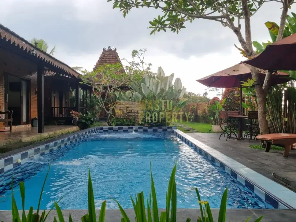 BUC! VILLA PRIVATE POOL DI PAKEM SLEMAN, FULLY FURNISH