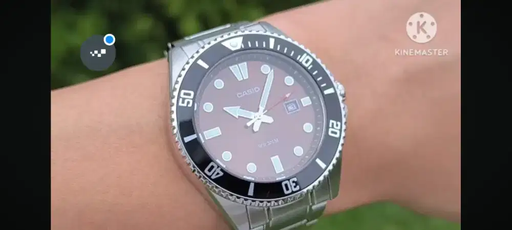 Jual jam tangan casio marlin duro dial coklat, mdv 107d