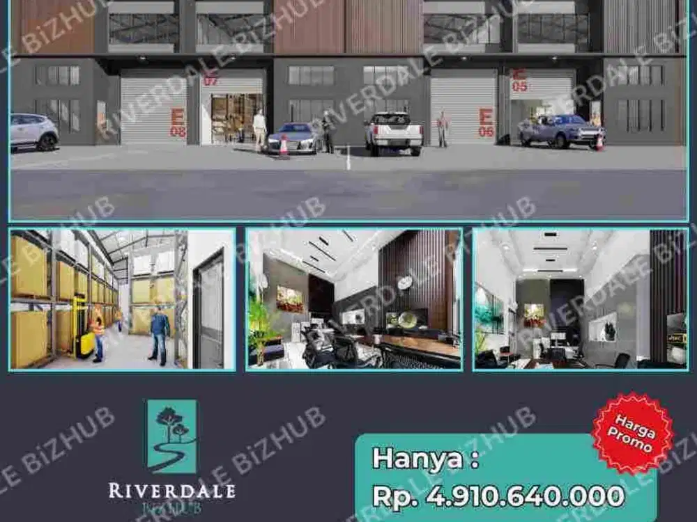 Dijual gudang luas 288meter plus ruang untuk kantor didalamnya, bisa akses masuk container 40ft , lokasi cikarang barat pinggir jalan pantura