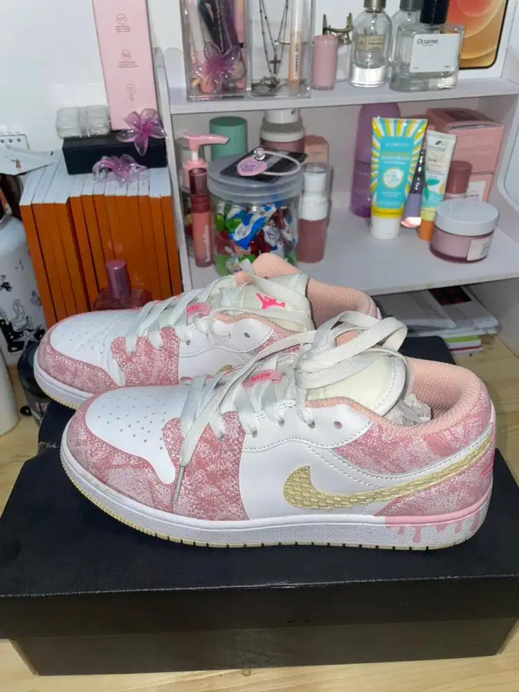 Nike air jordan 1 low paint Drip GS (100 % Authentik)