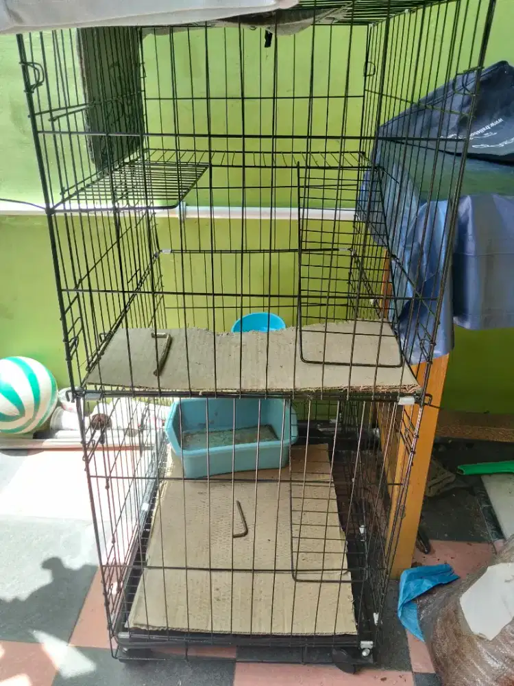 Kandang Kucing 3 tingkat