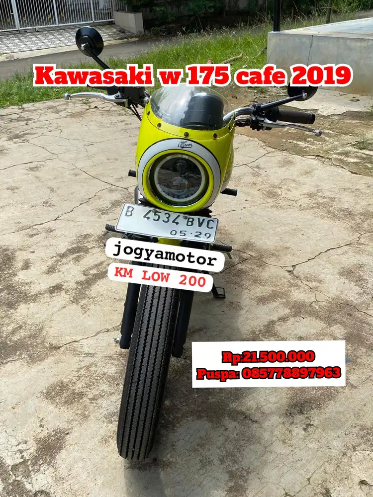 Kawasaki w 175 cafe 2019 km low 200