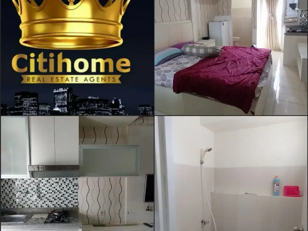 menyewakan apartemen educity 1br tahunan bycitihome