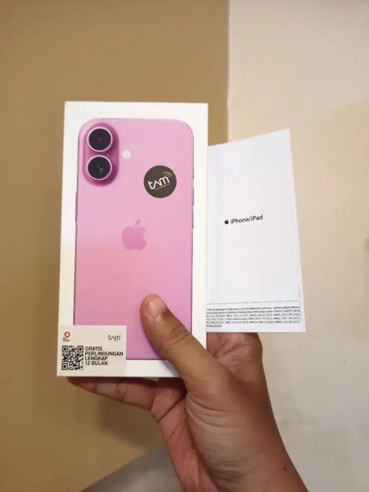 Jual Iphone 16 128Gb New Resmi Ibox Fresh No Repack Warna Pink
